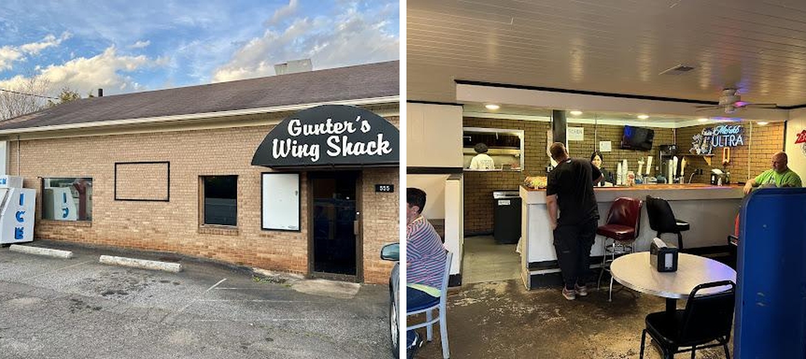 Gunter's Wing Shack Menu